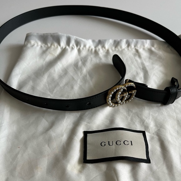 Gucci Pearl Logo Belt - Picture 4 of 5